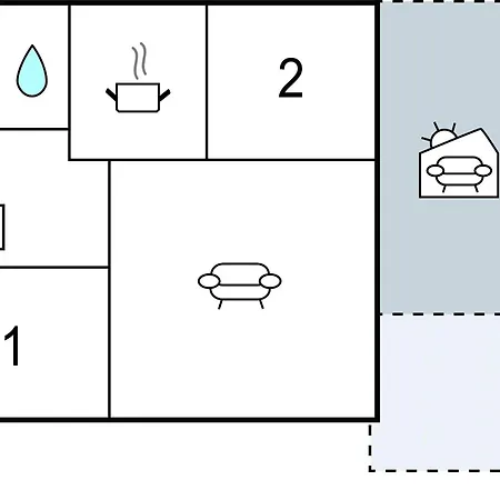 2 Bedroom Cozy In *